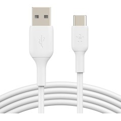 Belkin BoostCharge 1m USB Type-C Cable - Fast & Reliable Charging, Premium White Design